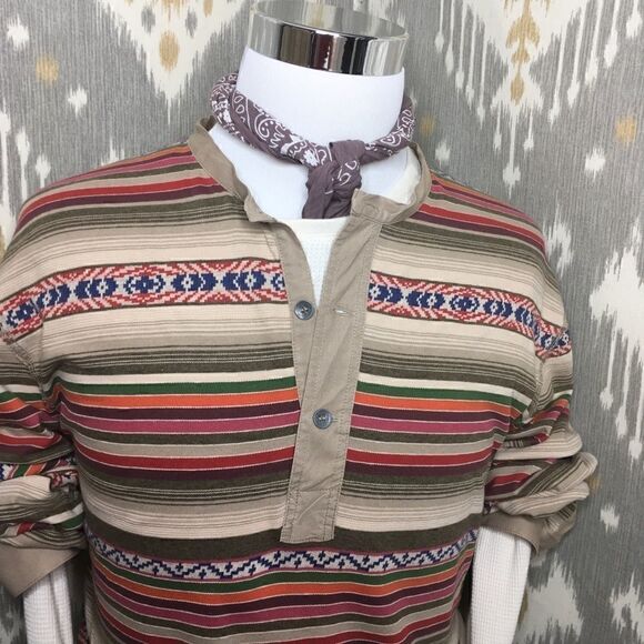Polo Ralph Lauren Multicolored Southwestern Knit Henley Shirt - Picture 9 of 16
